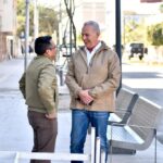 Román Alberto Cepeda González supervisa la obra del Corredor Matamoros