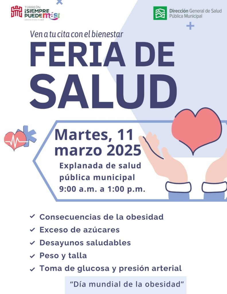 Invitan a “Feria de la Salud” el próximo martes