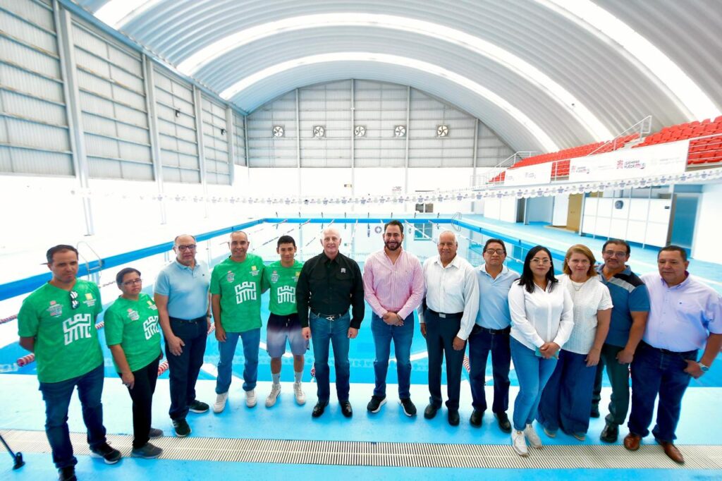 Román Alberto Cepeda González supervisa rehabilitación de alberca en el Multideportivo Oriente; anuncia proyecto integral en áreas húmedas  