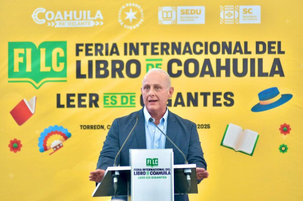 Torreón es sede de la Feria Internacional del Libro de Coahuila 2025, ¡Leer es de gigantes!