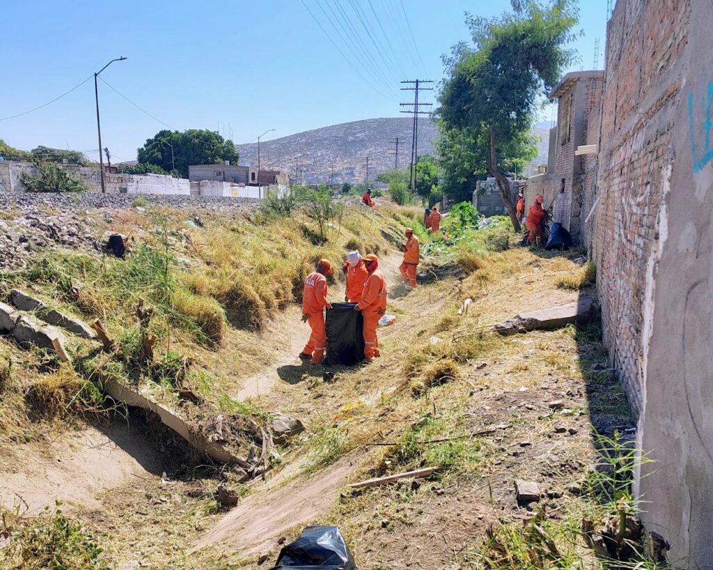La Ola refuerza limpieza en canales del poniente para evitar acumulamiento de basura y futuras inundaciones
