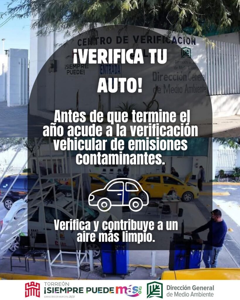 Medio Ambiente verifica nueve mil 311 vehículos